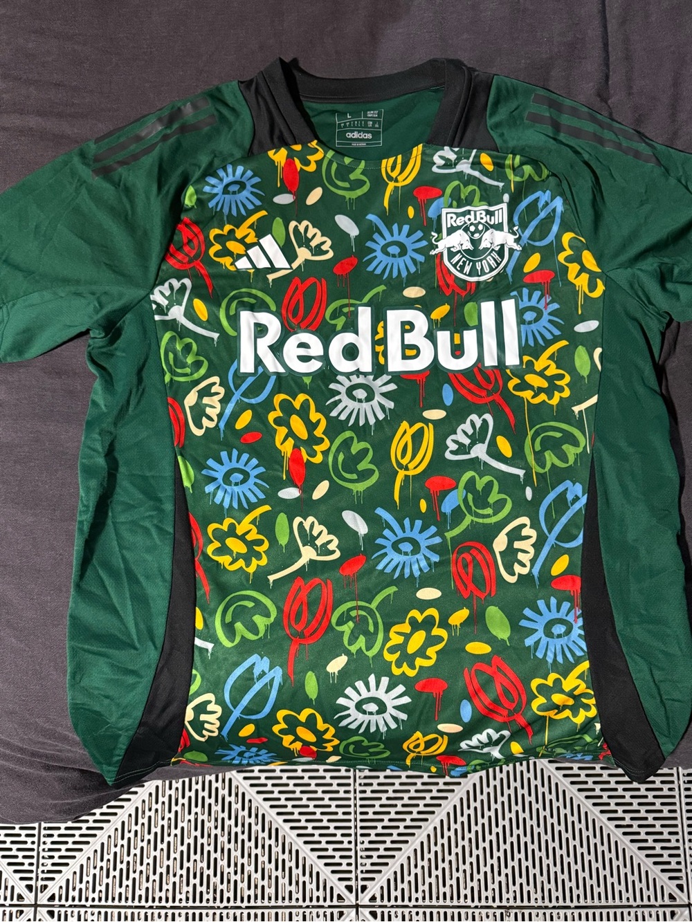 Adidas Men’s New York Red Bulls Pre-Match Earth Day Kit 2024